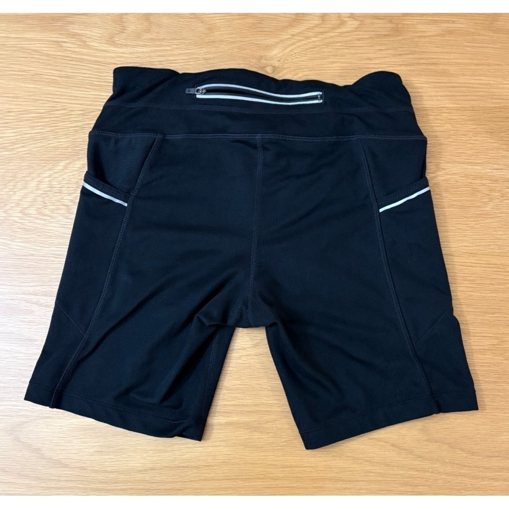 Athleta Biker Shorts Womens XS Black Athletic Pockets Stretch Activewear